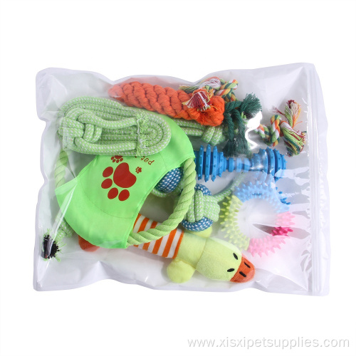 Interactive Dog Toys 10 Cotton Chewing Rope Toys